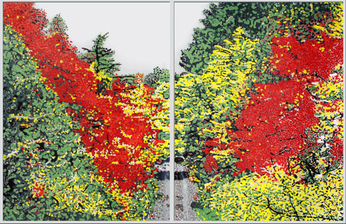Autumn in Orange Diptych